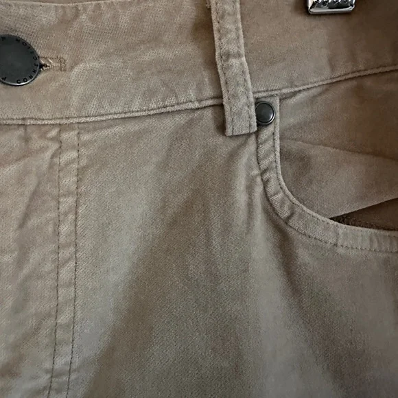 Peruvian Connection Brand Velvet Jeans tan size 6 - Picture 5 of 9